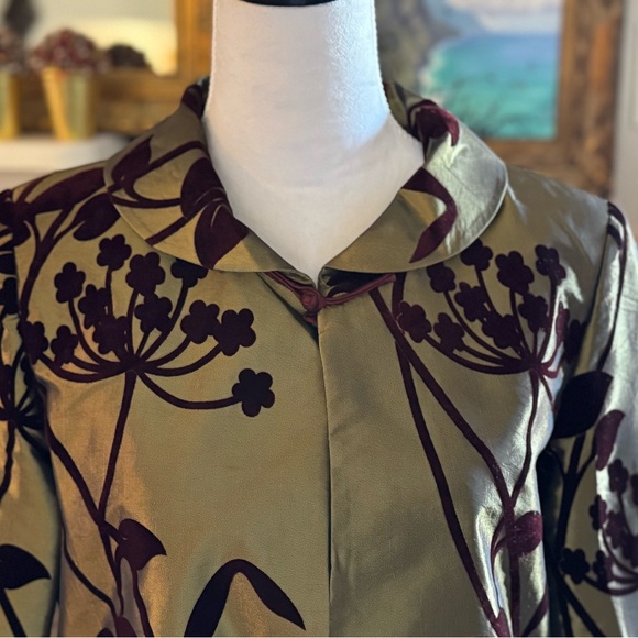 NWOT Grace Chuang Elegant Floral Embroidered Jacket. Size Small. - Picture 2 of 6